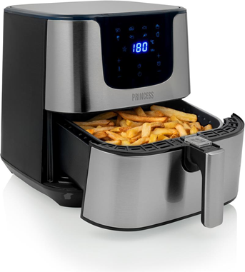  Princess | Digital Aerofryer Deluxe XXL | 182060 | Power 1700 W | Capacity 5.5 L | Black/Stainless Steel 182060