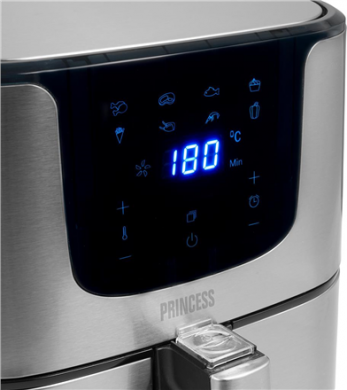  Princess | Digital Aerofryer Deluxe XXL | 182060 | Power 1700 W | Capacity 5.5 L | Black/Stainless Steel 182060