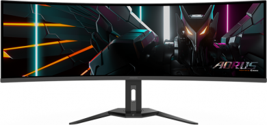 Gigabyte Gigabyte | CO49DQ | 49 " | OLED | DQHD | 32:9 | 144 Hz | 3 ms | 5120 x 1440 pixels | 250 cd/m&sup2; | HDMI ports quantity 	 2 x HDMI 2.1 | Black | Warranty 36 month(s) AORUS CO49DQ EK1
