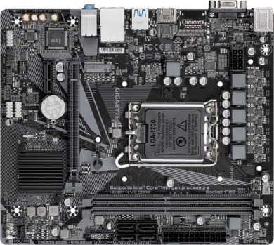 Gigabyte Gigabyte | H610M H V3 DDR4 | Processor family Intel | Processor socket LGA1700 | DDR4 DIMM | Supported hard disk drive interfaces M.2, SATA | Number of SATA connectors 4 H610M H V3 DDR4