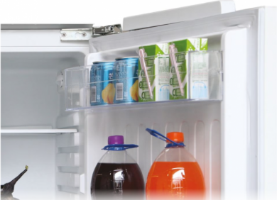 Candy Candy Refrigerator | CMLS68EW | Energy efficiency class E | Built-in | Larder | Height 82 cm | Fridge net capacity 135 L | Display | 39 dB | White CMLS68EW