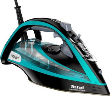 Tefal TEFAL | Ultimate Pure FV9844E0 | Steam Iron | 3200 W | Water tank capacity 350 ml | Continuous steam 60 g/min | Steam boost performance 250 g/min | Blue/Black FV9844E0