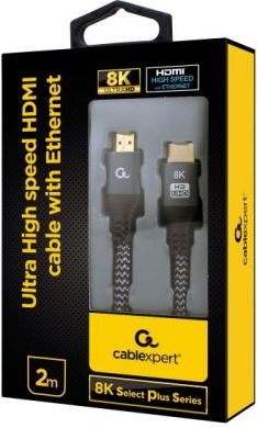 Gembird Gembird Ultra High speed HDMI cable with Ethernet, 8K select plus series, 2 m CCB-HDMI8K-2M | Elektrika.lv