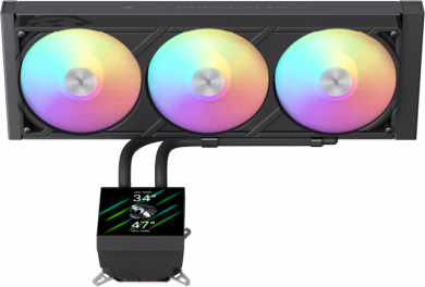  Gamemax CPU Liquid Cooler | GLACIER 360 LCD BK | Black GLACIER 360 LCD BK