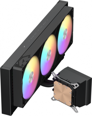  Gamemax CPU Liquid Cooler | GLACIER 360 LCD BK | Black GLACIER 360 LCD BK