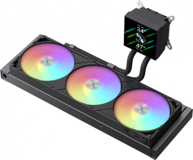  Gamemax CPU Liquid Cooler | GLACIER 360 LCD BK | Black GLACIER 360 LCD BK