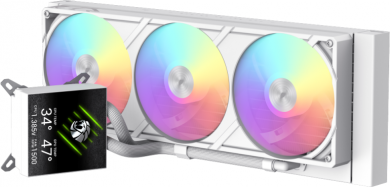  Gamemax CPU Liquid Cooler | GLACIER 360 LCD WH | White GLACIER 360 LCD WH