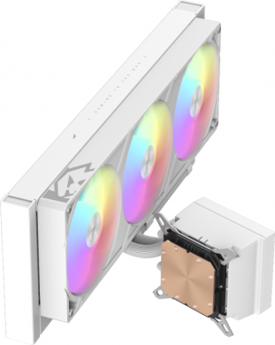  Gamemax CPU Liquid Cooler | GLACIER 360 LCD WH | White GLACIER 360 LCD WH