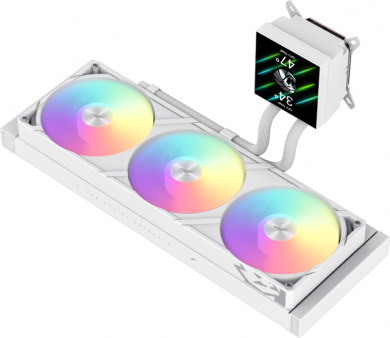  Gamemax CPU Liquid Cooler | GLACIER 360 LCD WH | White GLACIER 360 LCD WH
