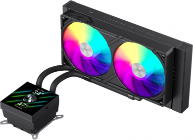  Gamemax CPU Liquid Cooler | GLACIER 240 LCD BK | Black GLACIER 240 LCD BK