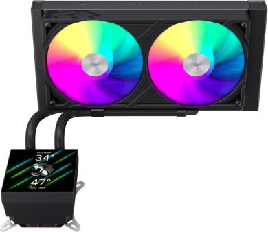  Gamemax CPU Liquid Cooler | GLACIER 240 LCD BK | Black GLACIER 240 LCD BK