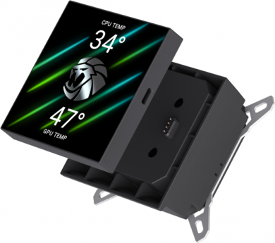  Gamemax CPU Liquid Cooler | GLACIER 240 LCD BK | Black GLACIER 240 LCD BK