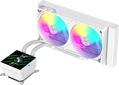  Gamemax CPU Liquid Cooler | GLACIER 240 LCD WH | White GLACIER 240 LCD WH