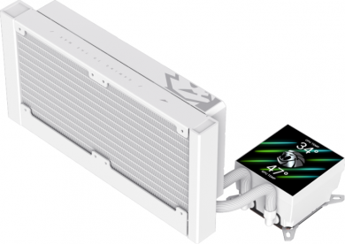  Gamemax CPU Liquid Cooler | GLACIER 240 LCD WH | White GLACIER 240 LCD WH