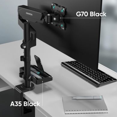  DESK MOUNT ACC ORGANIZER/BLACK A35-B ONKRON A35-B | Elektrika.lv