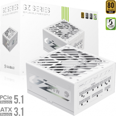  Gamemax PSU | GZ 750G WH | 750 W | Gold | White | Full Modular GZ 750G WH