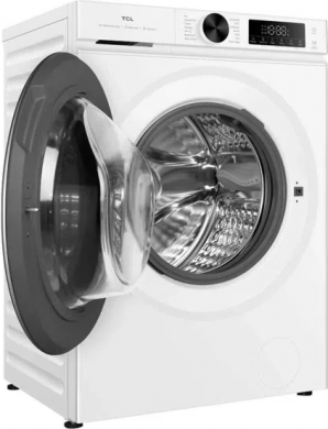 TCL TCL Washing machine | FP0944WA0 | Energy efficiency class A | Front loading | Washing capacity 9 kg | 1400 RPM | Depth 56 cm | Width 60 cm | Display | LED | Steam function | White FP0944WA0
