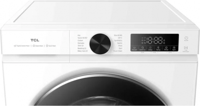 TCL TCL Washing machine | FP0944WA0 | Energy efficiency class A | Front loading | Washing capacity 9 kg | 1400 RPM | Depth 56 cm | Width 60 cm | Display | LED | Steam function | White FP0944WA0