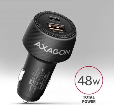 AXAGON MOBILE CHARGER CAR USB 2PORT/48W PWC-PQ48 AXAGON PWC-PQ48 | Elektrika.lv