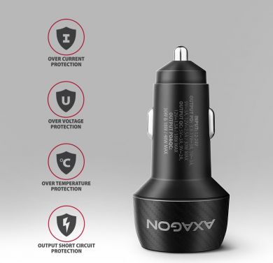 AXAGON MOBILE CHARGER CAR USB 2PORT/48W PWC-PQ48 AXAGON PWC-PQ48 | Elektrika.lv