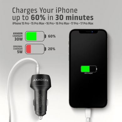 AXAGON MOBILE CHARGER CAR USB 2PORT/48W PWC-PQ48 AXAGON PWC-PQ48 | Elektrika.lv