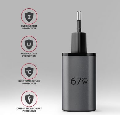 AXAGON MOBILE CHARGER WALL USB 67W/GAN 2PORT ACU-PQ67 AXAGON ACU-PQ67 | Elektrika.lv