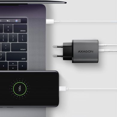 AXAGON MOBILE CHARGER WALL USB 67W/GAN 2PORT ACU-PQ67 AXAGON ACU-PQ67 | Elektrika.lv