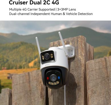  WRL CAMERA 3MP CRUISER DUAL 2C/4G IPC-S7XCP-6M1TED IMOU IPC-S7XCP-6M1TED | Elektrika.lv