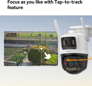  WRL CAMERA 3MP CRUISER DUAL 2C/4G IPC-S7XCP-6M1TED IMOU IPC-S7XCP-6M1TED | Elektrika.lv