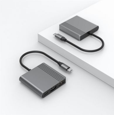Gembird I/O ADAPTER USB-C TO HDMI/USB3/3IN1 A-CM-COMBO3-05 GEMBIRD A-CM-COMBO3-05 | Elektrika.lv