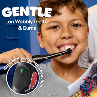 Oral-B Oral-B Electric Toothbrush with Travel Case, 6Y+ | iO Kids Marvel Spiderman | Rechargeable | For kids | Number of brush heads included 1 | Number of teeth brushing modes 3 IO SPIDERMAN