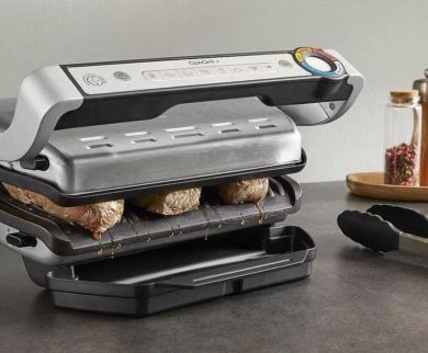 Tefal TEFAL Electric Grill | GC718D10 OptiGrill | Electric Grill | 2000 W | Stainless Steel/Black GC718D10