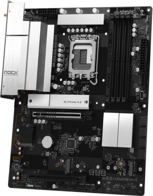 Asrock Mainboard ASROCK B860 Rock WiFi 7 Intel B860 LGA 1851 (Socket V1) ATX RAM DDR5-SDRAM 4xSlots Wi-Fi Yes Bluetooth Yes 3xNumber of M.2 (M) slots B860ROCKWIFI7 B860 ROCK WIFI 7 | Elektrika.lv