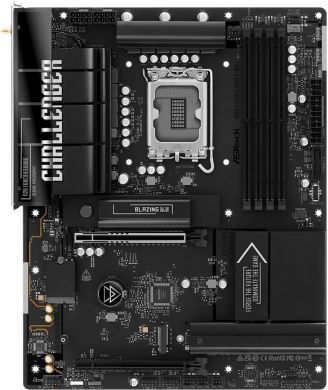 Asrock Mainboard ASROCK Intel B860 LGA 1851 (Socket V1) ATX RAM DDR5-SDRAM 4xSlots Wi-Fi Yes Bluetooth Yes 1xNumber of M.2 (M) slots B860CHALLENGERWIFI B860 CHALLENGER WIFI | Elektrika.lv