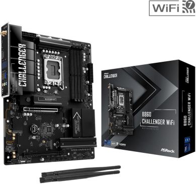 Asrock Mainboard ASROCK Intel B860 LGA 1851 (Socket V1) ATX RAM DDR5-SDRAM 4xSlots Wi-Fi Yes Bluetooth Yes 1xNumber of M.2 (M) slots B860CHALLENGERWIFI B860 CHALLENGER WIFI | Elektrika.lv