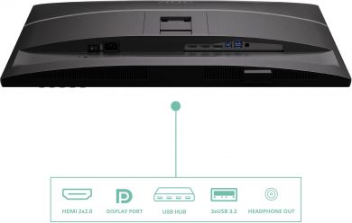 AOC LCD Monitor AOC 27 " 2560 x 1440 pixels Wide Quad HD Native aspect ratio 16:9 Flat Q27P4U Q27P4U | Elektrika.lv