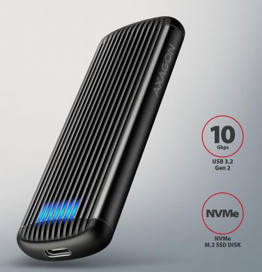 AXAGON SSD ACC ENCLOSURE M.2 NVME/USB-C EEM2-SC AXAGON EEM2-SC | Elektrika.lv