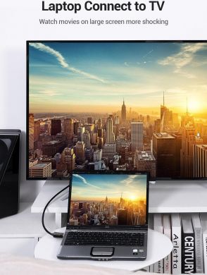 VENTION CABLE DP TO VGA 2M/BLACK HBLBH VENTION HBLBH | Elektrika.lv