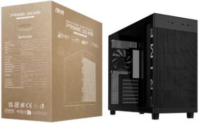 Asus Case ASUS ATX/micro ATX/Mini-ITX Black/Transparent Midi Tower PC PRIME AP303 TG BLACK 90DC00V0-B39010 PRIME AP303 TG BLACK | Elektrika.lv