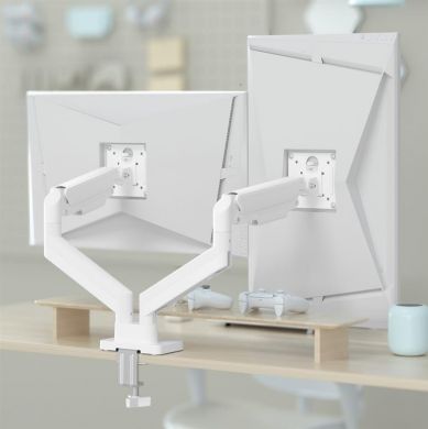 Gembird DISPLAY ACC MOUNTING ARM/DBL 17-32" MA-DA2-06-W GEMBIRD MA-DA2-06-W | Elektrika.lv