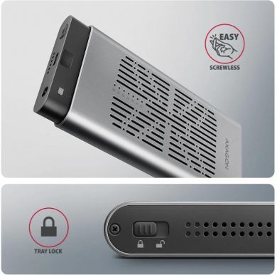 AXAGON SSD ACC ENCLOSURE M.2 NVME/USB-C EEM2-20GD AXAGON EEM2-20GD | Elektrika.lv