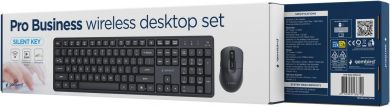 Gembird KEYBOARD +MOUSE WRL ENG/BLACK KBS-WMS-01 GEMBIRD KBS-WMS-01 | Elektrika.lv