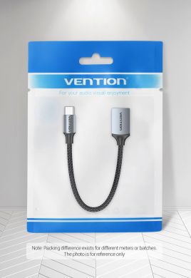 VENTION CABLE USB3.0C MALE TO A FEMALE/0.15M GRAY CCXHB VENTION CCXHB | Elektrika.lv
