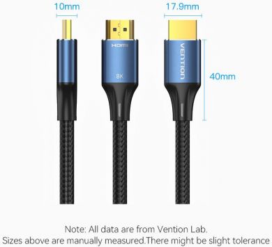 VENTION CABLE HDMI MALE TO MALE 3M/ALGLI VENTION ALGLI | Elektrika.lv