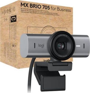 Logitech CAMERA WEBCAM MX BRIO 705 4K/GRAPHITE 960-001530 LOGITECH 960-001530 | Elektrika.lv