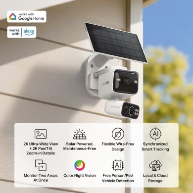 Tp-Link WRL CAMERA PAN/TILT/DUAL TAPO C645D KIT TP-LINK TAPO C645D KIT | Elektrika.lv