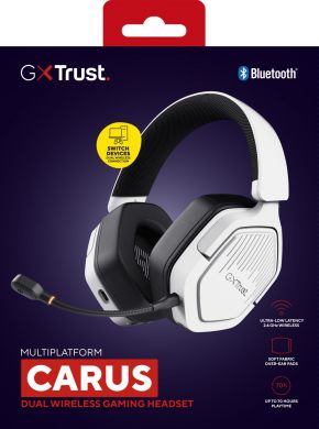 TRUST HEADSET GXT493 CARUS/WHITE 25534 TRUST 25534 | Elektrika.lv