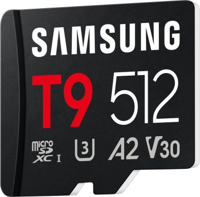 Samsung MEMORY MICRO SDXC T9 512GB/V30 MB-MH512T/WW SAMSUNG MB-MH512T/WW | Elektrika.lv