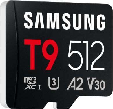 Samsung MEMORY MICRO SDXC T9 512GB/V30 MB-MH512T/WW SAMSUNG MB-MH512T/WW | Elektrika.lv