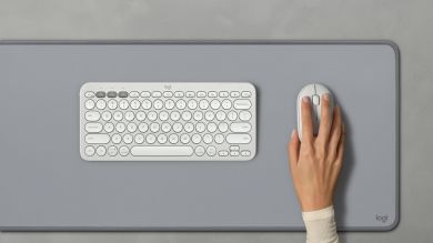 Logitech KEYBOARD +MOUSE COMBO PEBBLE 2/WHITE 920-012240 LOGITECH 920-012240 | Elektrika.lv